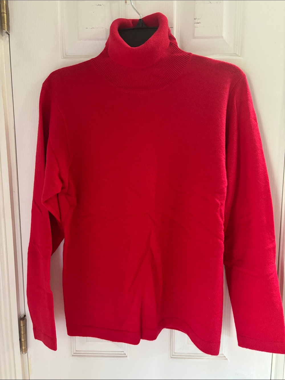 Red Turtleneck Sweater for Women - Cashmere